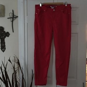 Pretty red pants perfect for any day or the coming holidays.